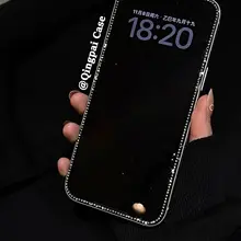 iPhone用 強化ガラスフィルム【全画面対応・水晶風エッジ・耐衝撃・傷防止】