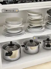 キッチン用 食器収納ラック【水切り機能付き・スリム設計・引き出し用】