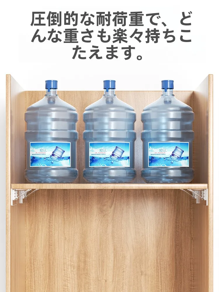 穴あけ不要のL型三角支架：クローゼット上部デッドスペースを効果的に解決する収納システム