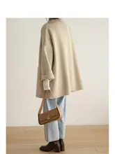 秋冬用 ウールダブルフェイスコート【女性用・ルーズフィット・小柄対応】