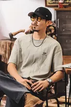 半袖Tシャツ メンズ アメリカンスタイル ストリート 焦がし加工 オーバーサイズ 大きいサイズ カジュアル 夏