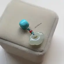 高品質の緑松隔珠ペンダント【DIY用・手作りブレスレット・お洒落アクセサリー】