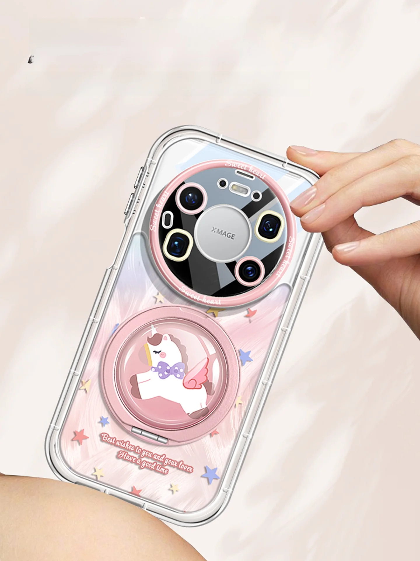 360度回転スタンド付きスマートフォンケース：全包カバーとネックストラップで実用性を最大化